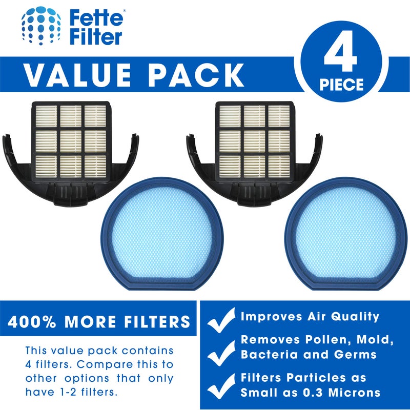 Fette Filter - Vacuum Filter Set Compatible with Hoover T-Series WindTunnel Bagless Upright - Compare to Part # 303173001 and 303172002 (2-Pack) - Image 2